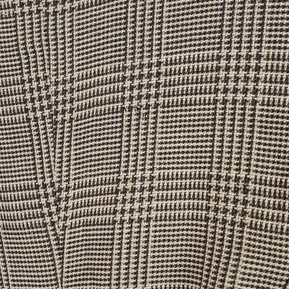Vintage Jaeger‎ Womens Houndstooth Blazer Size SM Gray & White Single Breasted